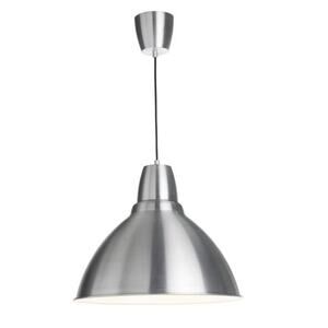 NEW 2pc Ikea Foto Aluminum Hanging Light 15"‎ Silver Pendant Industrial